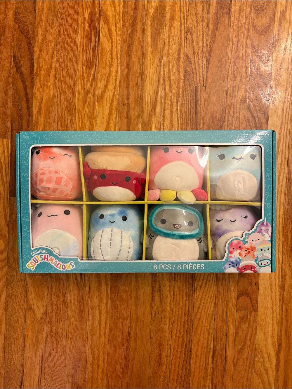 BNIB Squishmallows Sea Life Squad 8-Piece Plush Set